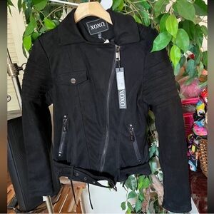XOXO Black Moto Jacket
